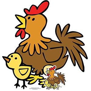 STAR CUTOUTS SC1447 Cute Chicken with Chicks Farmyard Animal Cardboard Cut Out Height 73cm Ideal for Animal Theme, Parties, Birthdays & Fans, Room Decorations & Events STAR CUTOUTS SC1447 Cute Chicken with Chicks Farmyard Animal Cardboard Cut Out Height 73cm Ideal for Animal Theme, Parties, Birthdays & Fans, Room Decorations & Events