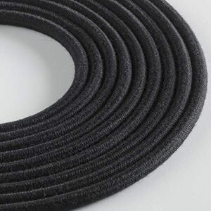 KLARTEXT – Light Round Textile Cable for Lighting, 3 x 0.75 mm, Black Cotton, 5 m. Attention: Earth Cable Included! Maximum Anti-Shock Safety! KLARTEXT – Light Round Textile Cable for Lighting, 3 x 0.75 mm, Black Cotton, 5 m. Attention: Earth Cable Included! Maximum Anti-Shock Safety!