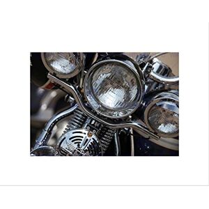 Wee Blue Coo PHOTO DETAIL MOTORCYCLE HEADLIGHT HEADLAMP HARLEY FRAMED ART PRINT B12X13296 Wee Blue Coo PHOTO DETAIL MOTORCYCLE HEADLIGHT HEADLAMP HARLEY FRAMED ART PRINT B12X13296