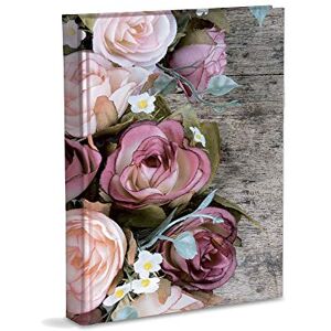 Mareli Photo Album 23 x 30 cm with 30 Sheets (60 Pages) White with Tissue and Cover in Cover with Matte Laminated Finish, Rose Mareli Photo Album 23 x 30 cm with 30 Sheets (60 Pages) White with Tissue and Cover in Cover with Matte Laminated Finish, Rose