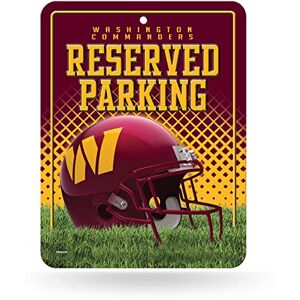 Rico Industries NFL Washington Commanders Metal Parking Sign 8.5" x 11" Carbon Fiber Metal Parking Sign Great for Man Cave, Bed Room, Office, Home Décor Rico Industries NFL Washington Commanders Metal Parking Sign 8.5" x 11" Carbon Fiber Metal Parking Sign Great for Man Cave, Bed Room, Office, Home Décor