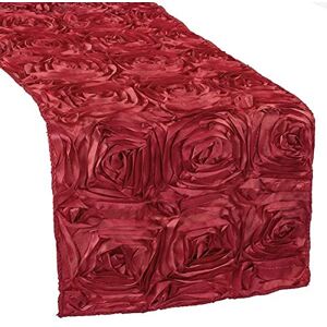 CV Linens Rosette Satin Table Runner 1 Piece Apple Red 3 0cm x 3 m CV Linens Rosette Satin Table Runner 1 Piece Apple Red 3 0cm x 3 m