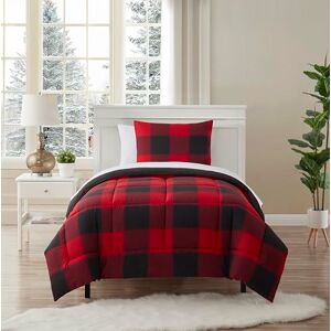 Sweet Home Collection Ultra Soft Down Alternative Set & Luxurious Bed Sheets, Polyester, Buffalo Plaid Burgundy/Black, Twin Sweet Home Collection Ultra Soft Down Alternative Set & Luxurious Bed Sheets, Polyester, Buffalo Plaid Burgundy/Black, Twin