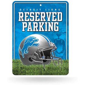 Rico Industries NFL 8.5-Inch by 11-Inch Metal Parking Sign Décor, Detroit Lions, 8.5 x 11-inches Rico Industries NFL 8.5-Inch by 11-Inch Metal Parking Sign Décor, Detroit Lions, 8.5 x 11-inches