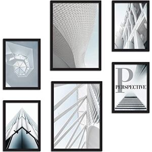 CREARREDA Set of Perspective Wall Prints Without Frames Wall Decorations for Home and Office Certified Materials, Made in Italy Matching Posters 2 x A3 & 4 x A4 B3-30x42 & 21x32 cm CREARREDA Set of Perspective Wall Prints Without Frames Wall Decorations for Home and Office Certified Materials, Made in Italy Matching Posters 2 x A3 & 4 x A4 B3-30x42 & 21x32 cm