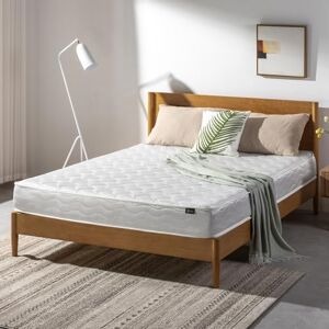 ZINUS Double Mattress Bonnel Spring 135x190cm/4.4x6ft Comfort Foam Height 15cm/6in Medium Firmness, White ZINUS Double Mattress Bonnel Spring 135x190cm/4.4x6ft Comfort Foam Height 15cm/6in Medium Firmness, White