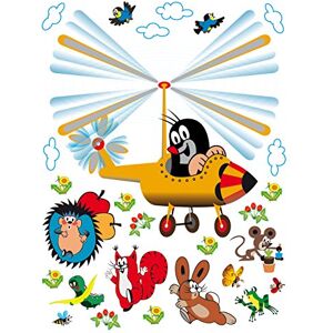 AG Design Little Mole in plane Wall Sticker, Film, Multi-Colour, 65 x 85 cm AG Design Little Mole in plane Wall Sticker, Film, Multi-Colour, 65 x 85 cm