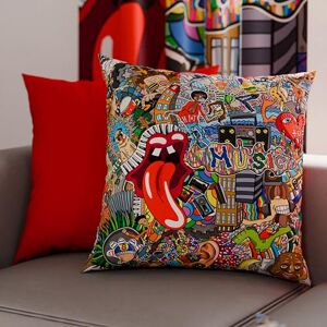 PETTI Artigiani Italiani Cusicni Pair of Pillowcases in Digital Print Winter, Canvas, Murals, 30 x 30 cm, confezione da 2 PETTI Artigiani Italiani Cusicni Pair of Pillowcases in Digital Print Winter, Canvas, Murals, 30 x 30 cm, confezione da 2