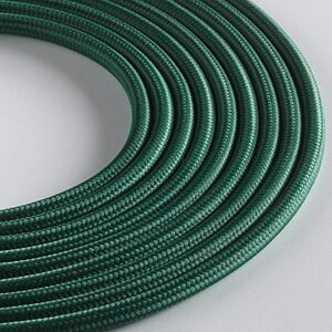 KLARTEXT – Light Round Textile Cable for Lighting, 3 x 0.75 mm, Dark Green, 3 m. Maximum Anti-Shock Safety! KLARTEXT – Light Round Textile Cable for Lighting, 3 x 0.75 mm, Dark Green, 3 m. Maximum Anti-Shock Safety!