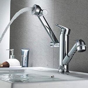 LMHAUSS Bathroom Faucet Copper Bathroom Basin Hot and Cold Faucet Turning Over Counter Basin Single Hole Basin Sink Home Vigorous LMHAUSS Bathroom Faucet Copper Bathroom Basin Hot and Cold Faucet Turning Over Counter Basin Single Hole Basin Sink Home Vigorous