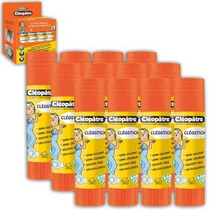 Cléopâtre BA8X12 Cléo'stick Boîte de 12 bâtons de Colle Blanche 8 g Cléopâtre BA8X12 Cléo'stick Boîte de 12 bâtons de Colle Blanche 8 g