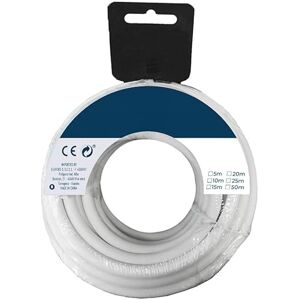 PRENDELUZ Tubular Hose Reel H05VV-F 2 x 1.00 mm², White, 5 m, Ideal for Electrical Connection and use in Temporary installations. PRENDELUZ Tubular Hose Reel H05VV-F 2 x 1.00 mm², White, 5 m, Ideal for Electrical Connection and use in Temporary installations.