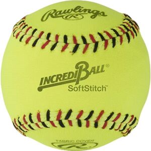Rawlings Incredi-Ball Yellow Softstitch Softballs 11" & 12" Options Cloth & Synthetic Leather Cover Options 12 Count Rawlings Incredi-Ball Yellow Softstitch Softballs 11" & 12" Options Cloth & Synthetic Leather Cover Options 12 Count