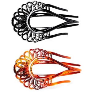 yeeplant Curved Eyelet 2PCS Hair Clamp: Nonslip Girls Jaw Clip Side Slide Hair Clip yeeplant Curved Eyelet 2PCS Hair Clamp: Nonslip Girls Jaw Clip Side Slide Hair Clip