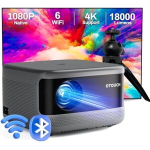 【Electric Focus+Free Tripod+Portable Case】Projector Native 1080P 18000LM OTOUCH WiFi 6 Bluetooth 5.2 Projector 4K Support 4P/6D Keystone/Zoom/Phone Mirror/HiFi Speakers for Home/Outdoor 2024 New 【Electric Focus+Free Tripod+Portable Case】Projector Native 1080P 18000LM OTOUCH WiFi 6 Bluetooth 5.2 Projector 4K Support 4P/6D Keystone/Zoom/Phone Mirror/HiFi Speakers for Home/Outdoor 2024 New