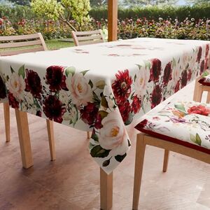 PETTI Artigiani Italiani Stain Resistant Rectangular Tablecloth Kitchen Floral Design 07 x 12 Seater (140 x 240 cm) 100% Made in Italy PETTI Artigiani Italiani Stain Resistant Rectangular Tablecloth Kitchen Floral Design 07 x 12 Seater (140 x 240 cm) 100% Made in Italy