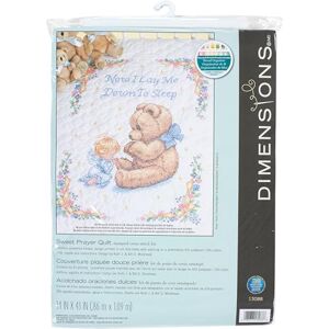 Dimensions Quilt Sweet Prayer, Polyester Cotton, Multi-Colour, 34 x 43 (86 x 109 cm) Dimensions Quilt Sweet Prayer, Polyester Cotton, Multi-Colour, 34 x 43 (86 x 109 cm)