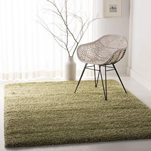 Safavieh Shaggy Rug for Living Room, Dining Room, Bedroom California Shag Collection, High Pile, in Green, 122 X 183 cm Safavieh Shaggy Rug for Living Room, Dining Room, Bedroom California Shag Collection, High Pile, in Green, 122 X 183 cm