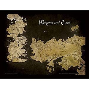 Pyramid Game Of Thrones (Westeros And Essos Antique Map) 30cm x 40cm Framed, Collectors Print, One Size Pyramid Game Of Thrones (Westeros And Essos Antique Map) 30cm x 40cm Framed, Collectors Print, One Size