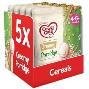 Cow & Gate Creamy Porridge Baby Food Cereal, 4-6+ Months, 125g (Pack of 5) Cow & Gate Creamy Porridge Baby Food Cereal, 4-6+ Months, 125g (Pack of 5)