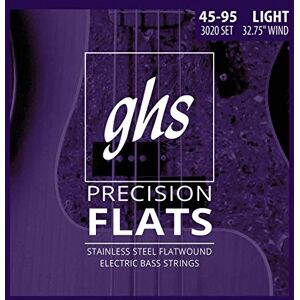 GHS Strings GHS PRECISION FLATS Flatwound String Set for Electric Bass- 3020 Short Scale 045/095 GHS Strings GHS PRECISION FLATS Flatwound String Set for Electric Bass- 3020 Short Scale 045/095