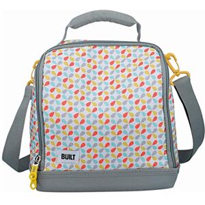 Built Insulated Lunch Bag with 'The Stylist' Design, Polyester, Grey/White, 18.5 x 24 x 26 cm Built Insulated Lunch Bag with 'The Stylist' Design, Polyester, Grey/White, 18.5 x 24 x 26 cm