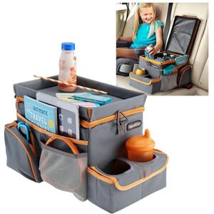 High Road CarHop Car Seat Organizer for Kids and Adults with Cup Holder Tray, Side Pockets and Cooler Compartment (Medium, Gray) High Road CarHop Car Seat Organizer for Kids and Adults with Cup Holder Tray, Side Pockets and Cooler Compartment (Medium, Gray)