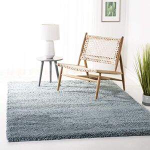 Safavieh Shaggy Rug for Living Room, Dining Room, Bedroom California Shag Collection, High Pile, in Light Blue, 91 X 152 cm Safavieh Shaggy Rug for Living Room, Dining Room, Bedroom California Shag Collection, High Pile, in Light Blue, 91 X 152 cm