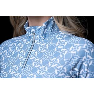 HKM Women's Minimal T-Shirt, 6012 Smoke Blue/White, XL HKM Women's Minimal T-Shirt, 6012 Smoke Blue/White, XL