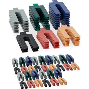 Relaxdays Plastic, Set of 288, Glazing Blocks in 6 Sizes, Spacer Plates 1-6 mm, DIY Construction, Colourful, 0.6 x 3.5 x 7.5 cm Relaxdays Plastic, Set of 288, Glazing Blocks in 6 Sizes, Spacer Plates 1-6 mm, DIY Construction, Colourful, 0.6 x 3.5 x 7.5 cm