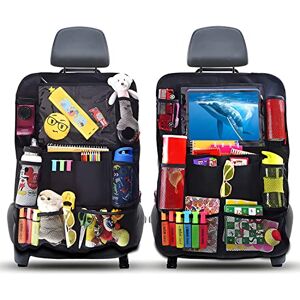 AiQInu Car Back Protector and Organiser, Waterproof Oxford Cloth Car Seat Organiser with Lots of Storage Space, Children (2 Pieces) AiQInu Car Back Protector and Organiser, Waterproof Oxford Cloth Car Seat Organiser with Lots of Storage Space, Children (2 Pieces)