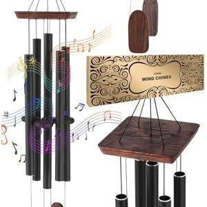 VEVOR Wind Chimes for Outside, 1220 mm, Deep Tone Wind Chimes with 5 Tubes, Unique Large Memorial for Anniversary, Amazing Outdoor Decor for Your Patio, Porch, Garden and Backyard, Black VEVOR Wind Chimes for Outside, 1220 mm, Deep Tone Wind Chimes with 5 Tubes, Unique Large Memorial for Anniversary, Amazing Outdoor Decor for Your Patio, Porch, Garden and Backyard, Black