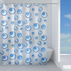 Gedy G-Orbita 240X200, Made of Peva Fabric, Light Blue Finish, R&D Design, Shower Curtain with 12 Rings, 2 Year Warranty, Unique Gedy G-Orbita 240X200, Made of Peva Fabric, Light Blue Finish, R&D Design, Shower Curtain with 12 Rings, 2 Year Warranty, Unique