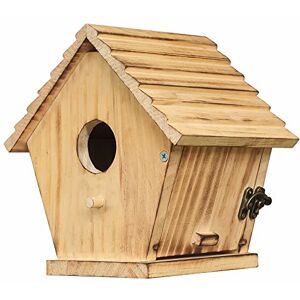 STARSWR Bird House,Outdoor Bluebird House for Outside Clearance,Wooden Birdhouse Finch Cardinals Hanging Birdhouse Nesting Box for Wild Bird Viewing STARSWR Bird House,Outdoor Bluebird House for Outside Clearance,Wooden Birdhouse Finch Cardinals Hanging Birdhouse Nesting Box for Wild Bird Viewing