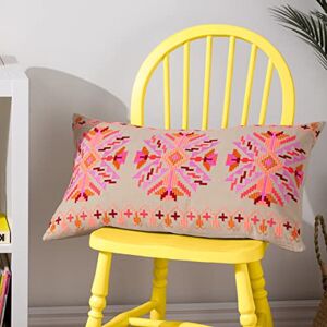 furn. Kalina Feather Filled Cushion Twin Pack, Pink, 35 x 60cm furn. Kalina Feather Filled Cushion Twin Pack, Pink, 35 x 60cm