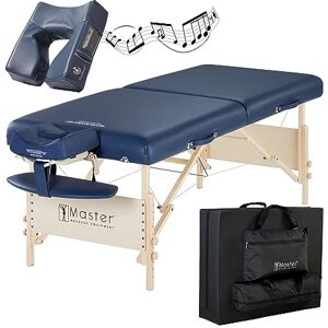 Master Massage Equipment Master Massage 71cm Coronado Wider Portable Massage Table W/Bluetooth Music Face Cushion Massage Couch Foldable Beauty Bed Lash Bed Spa Couch Physiotherapy Bed Salon Couch, Royal Blue Master Massage Equipment Master Massage 71cm Coronado Wider Portable Massage Table W/Bluetooth Music Face Cushion Massage Couch Foldable Beauty Bed Lash Bed Spa Couch Physiotherapy Bed Salon Couch, Royal Blue
