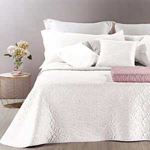 Caleffi Patricia Quilted Bedspread Plain Double White Caleffi Patricia Quilted Bedspread Plain Double White