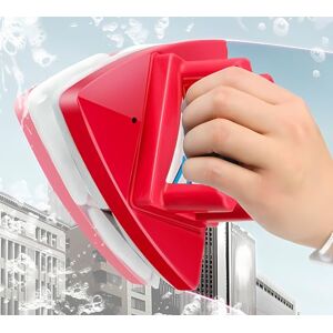 Fcare Outside Magnetic Glass Wiper Cleaner, Double-Sided Brush, Adjustable for High Rise Windows Thickness 0.3"-1.2" (Red) Fcare Outside Magnetic Glass Wiper Cleaner, Double-Sided Brush, Adjustable for High Rise Windows Thickness 0.3"-1.2" (Red)