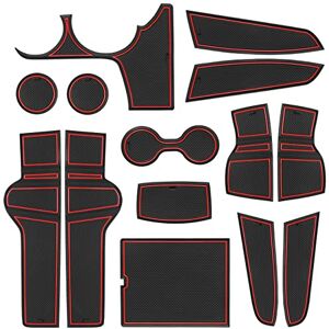 SENSHINE Customized Liners for Kia Sportage NQ5 Accessories 2023 Hybrid Cup Holder Insert Liner Center Console Liner Glove Box Mats Inserts Non-Slip Mats Pad 14-PC Set (Red Trim) SENSHINE Customized Liners for Kia Sportage NQ5 Accessories 2023 Hybrid Cup Holder Insert Liner Center Console Liner Glove Box Mats Inserts Non-Slip Mats Pad 14-PC Set (Red Trim)