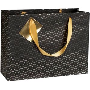 Clairefontaine 212860Cpack Un lot de 5 Sacs Cadeaux Premium Format shopping 32x13x24,5cm 170g Motif : Vagues or fond noir Idéal pour : Jeux De Société, Puzzles, Vêtements Clairefontaine 212860Cpack Un lot de 5 Sacs Cadeaux Premium Format shopping 32x13x24,5cm 170g Motif : Vagues or fond noir Idéal pour : Jeux De Société, Puzzles, Vêtements
