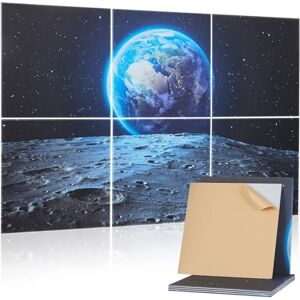 VEVOR 6 Pack Art Acoustic Panels, 70.87 x 47.24 x 0.4 inch Soundproof Wall Tiles, Self Adhesive Decorative Sound Dampening Absorbing Boards for Home, Office, Studio, Gaming Room,Theater, Earth VEVOR 6 Pack Art Acoustic Panels, 70.87 x 47.24 x 0.4 inch Soundproof Wall Tiles, Self Adhesive Decorative Sound Dampening Absorbing Boards for Home, Office, Studio, Gaming Room,Theater, Earth