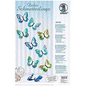 Ursus 21940099F Decorative Butterfly Spring, Approx. 8.5 x 7 cm, colourful Ursus 21940099F Decorative Butterfly Spring, Approx. 8.5 x 7 cm, colourful