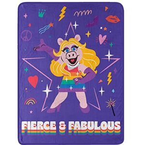 Northwest Muppets Micro Raschel Throw Blanket, 46" x 60", Fierce and Fab Northwest Muppets Micro Raschel Throw Blanket, 46" x 60", Fierce and Fab
