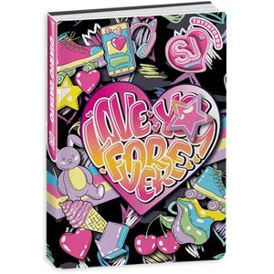 SJ GANG STYLE JAM GANG School Diary Dated Standard 10 Months, Black, Hearts, Accessories Backpack, Girl SJ GANG STYLE JAM GANG School Diary Dated Standard 10 Months, Black, Hearts, Accessories Backpack, Girl