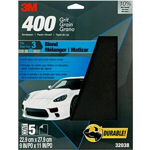 3M Wetordry Sandpaper, 32038, 400 Grit, 9 in x 11 in, 5 Sheets Per Pack 3M Wetordry Sandpaper, 32038, 400 Grit, 9 in x 11 in, 5 Sheets Per Pack