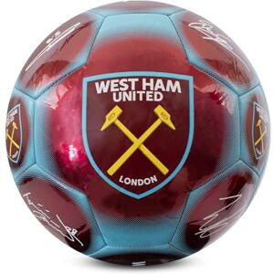 Hy-Pro Officially Licensed West Ham F.C. Classic Signature Football Metallic, Size 5, Hammers, Training, Match, Merchandise, Collectible For Kids and Adults, Burgundy Hy-Pro Officially Licensed West Ham F.C. Classic Signature Football Metallic, Size 5, Hammers, Training, Match, Merchandise, Collectible For Kids and Adults, Burgundy