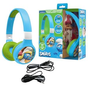 Lexibook , The Smurfs, 2-in-1 Bluetooth & Wired Headphones with microphone and control buttons, Foldable and Adjustable, Long-lasting rechargeable battery, Blue/green, HPBT010SF Lexibook , The Smurfs, 2-in-1 Bluetooth & Wired Headphones with microphone and control buttons, Foldable and Adjustable, Long-lasting rechargeable battery, Blue/green, HPBT010SF