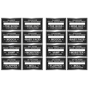 Beistle Speakeasy Mug Shot Photo Fun Signs 16 Piece, 6.5" x 10.5", Black/White Beistle Speakeasy Mug Shot Photo Fun Signs 16 Piece, 6.5" x 10.5", Black/White