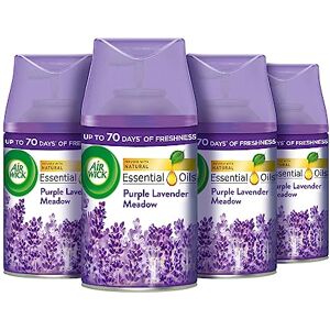 Airwick Air Wick Purple Lavender Meadow Automatic Air Freshener Freshmatic Auto Spray Refill 250ml Pack of 4 Airwick Air Wick Purple Lavender Meadow Automatic Air Freshener Freshmatic Auto Spray Refill 250ml Pack of 4