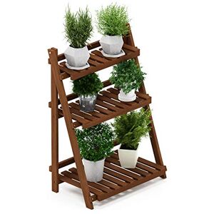 Furinno Planter Stand, Wood, Natural, one size, FG18452 Furinno Planter Stand, Wood, Natural, one size, FG18452